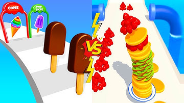 Ice Cream Stack Run Vs Pancake Rush All New M🟡🔘⏺ax Update Mobile Gameplay Wf56