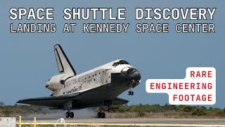 Rare Engineering Footage of Space Shuttle Discovery Landing at KSC