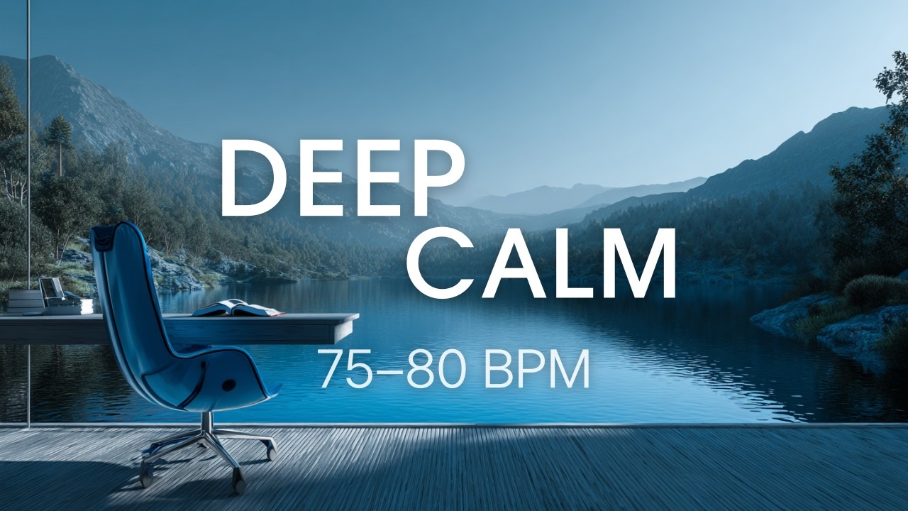 Deep Calm Chill 🌙 75–80 BPM Instrumental Mix for Focus & Relaxation (1 Hour)