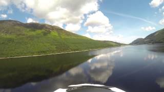 Icon A5 (Parkzone) flight off Lock Oich near Loch Ness