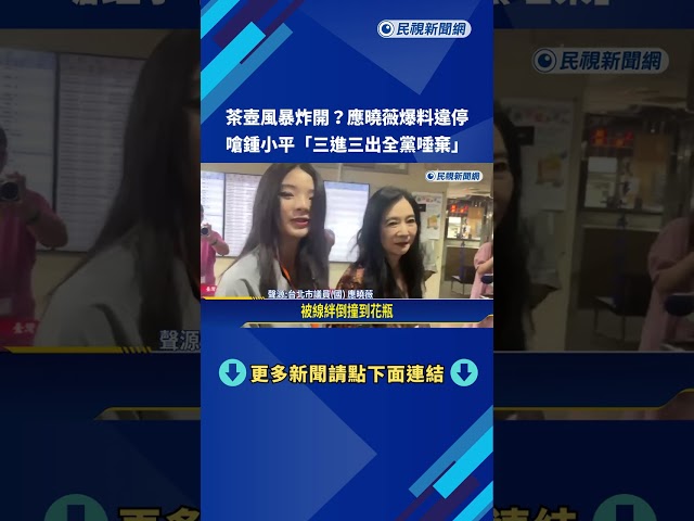 應曉薇爆鍾小平違停 開轟"三進三出小瓶子.全黨唾棄"－民視新聞