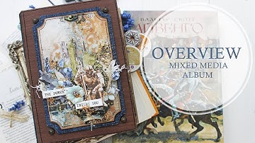 Mixed media album. Overview | Scrapbooking