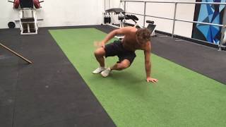 Spider crawl hindu push-up pattern