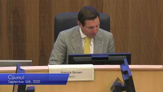 City Council Meeting - September 16, 2020