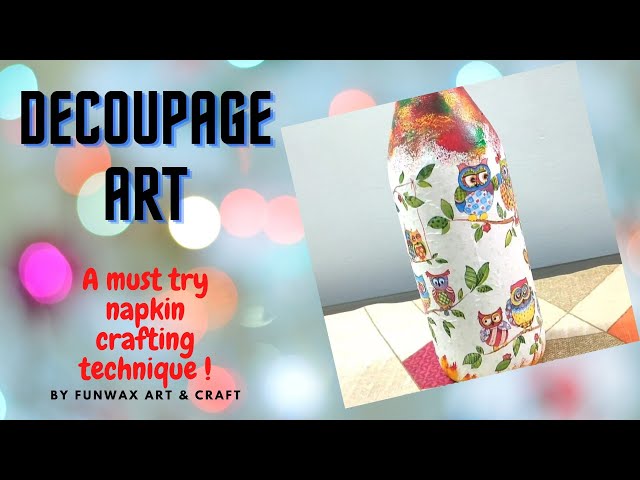 Easy Decoupage Project with Fevicryl Modge Podge 