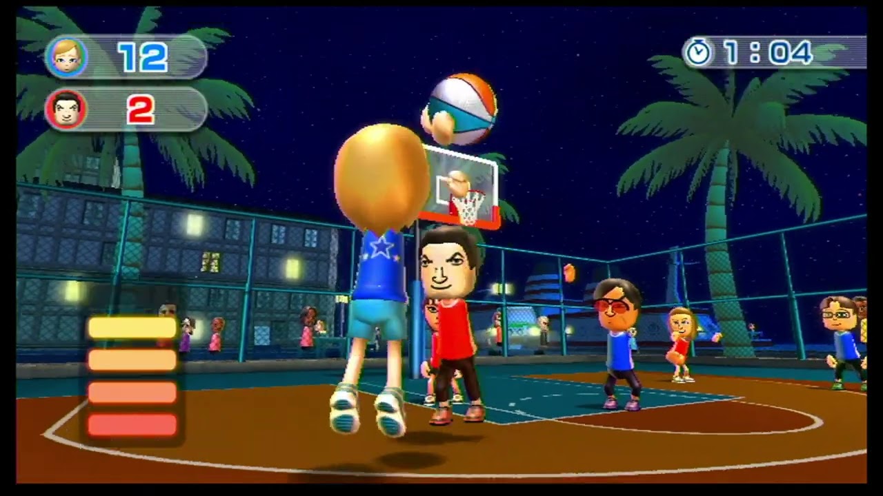 Wii Sports Resort - Basketball Blue vs. Pablo (2500)