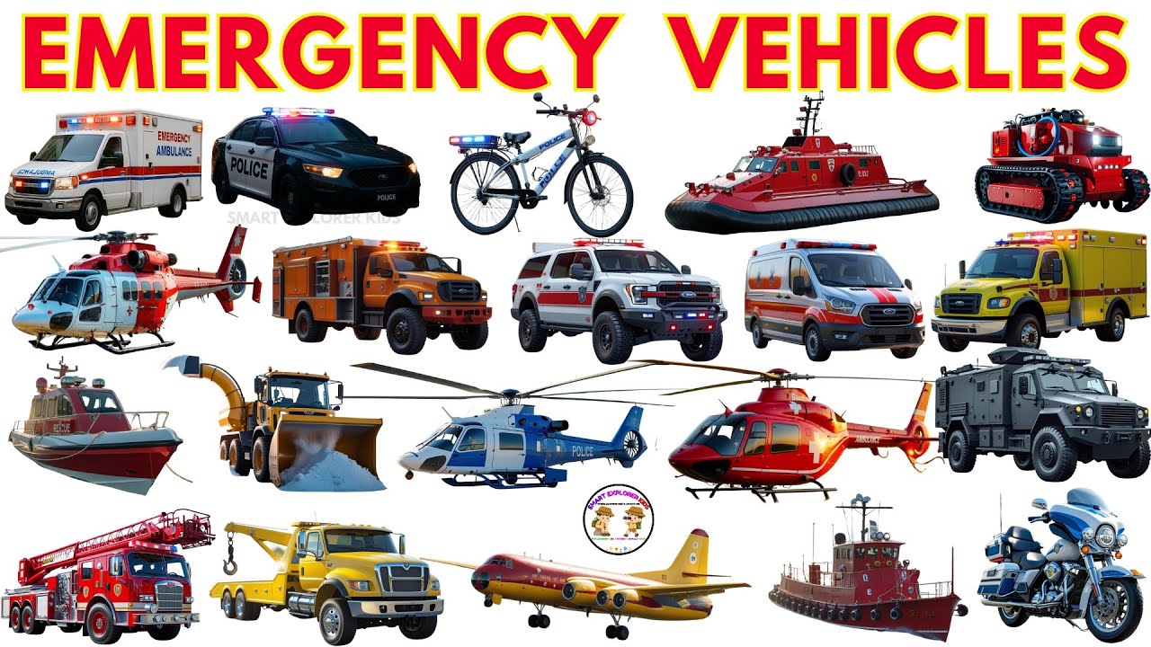 🚨 25 удивительных машин скорой помощи 🚒🚓🚑 | Герои-спасатели для детей! | Веселые машинки для обуч...