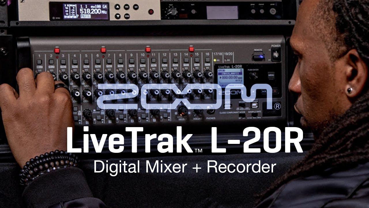 ポータブルな20chライブミキサー&レコーダー『LiveTrak™ L-20R ポータブルな20chライブミキサー&レコーダー『LiveTrak™ L-20R