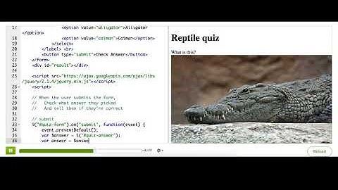 Processing a quiz with jQuery   Computer Programming   Khan Academy