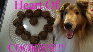 Valentine's Day Dog Cookies! DIY Carob Power Cookies!