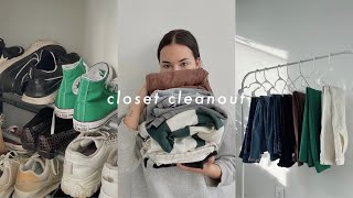 going through every piece of clothing i own | closet cleanout