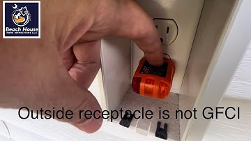 Outside receptacle is not GFCI