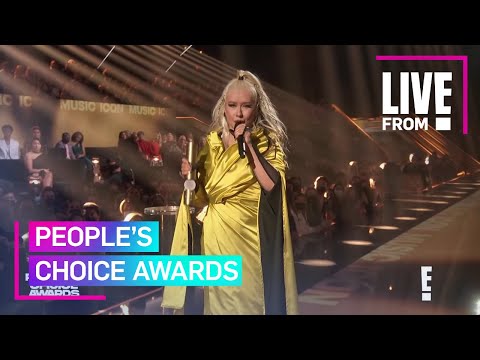 Christina Aguilera Empowers Fans at 2021 PCAs | E! People's Choice Awards