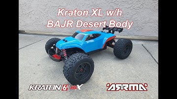 Kraton XL W/H JConcepts Illuzion BAJR Desert Body