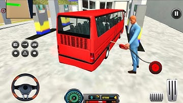 Real Uphill Bus Driver Games 2025 | Public Transport Bus Driving Video Game | Android Gameplay