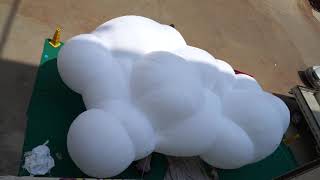 Giant Inflatable Cloud with LED and Blower for Nightclub Stage Decoration