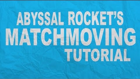 Boujou + C4d Matchmoving tutorial