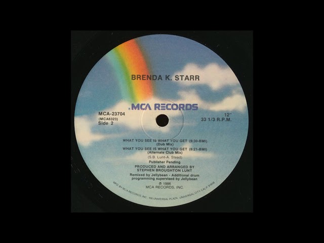 Brenda K. Starr - What you see is what you get [dub mix] - YouTube