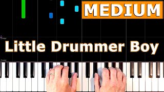 Video thumbnail of "Little Drummer Boy - Piano Tutorial Easy - [Sheet Music]"