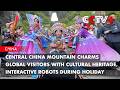 Tianmen Mountain Charms Global Visitors with Cultural Heritage, Interactive Robots During Holiday