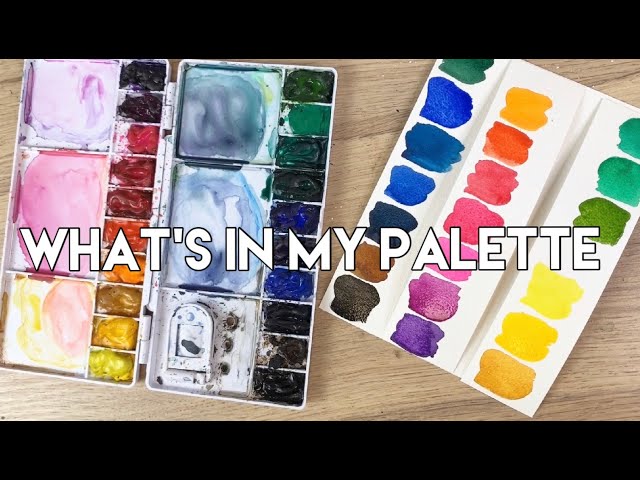 My Watercolor Palette, The way I paint . . . my palette alo…