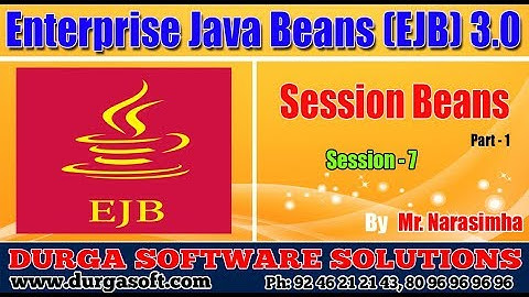 EJB 3.0 || EJB Session - 7 || Session Beans Part - 1 by Narasimha