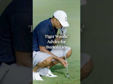 Tiger Woods shares his advice for playing out of a buried lie 👀