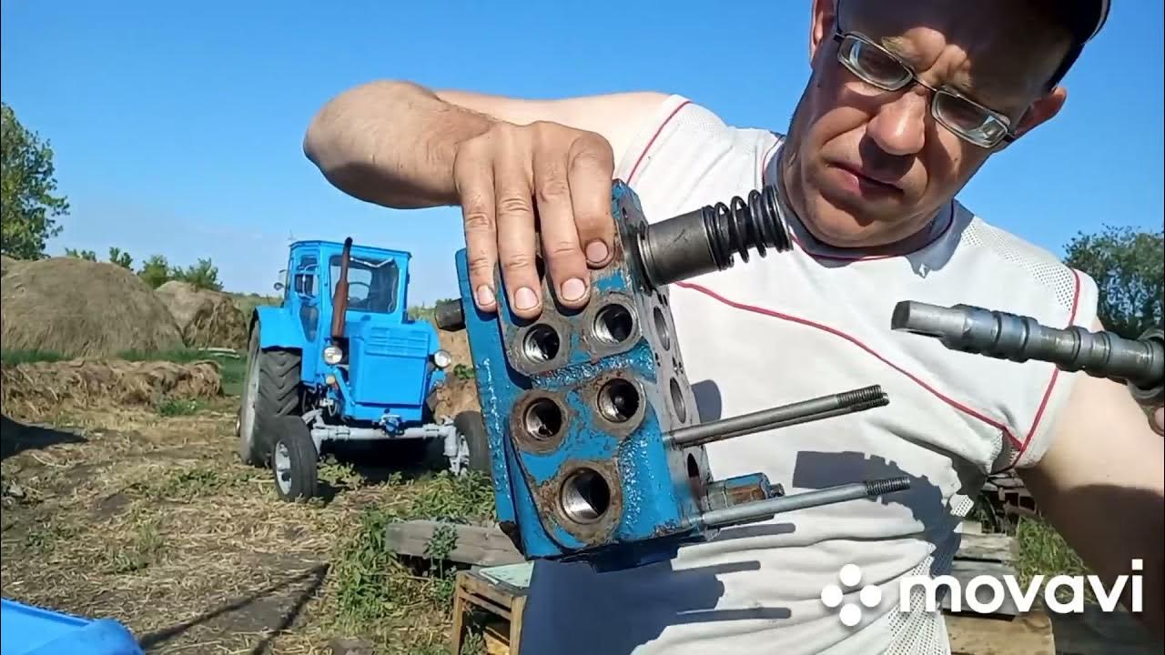 Установка золотника распределителя Р-80 - YouTube