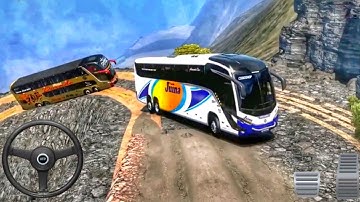 Real Uphill Offroad Bus Driving Simulation 2024 || Android Gameplay
