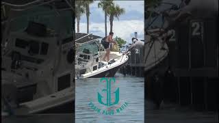 How to sink a boat at the boat ramp.  #boat #boatlife  #boating #miami #swimming #shorts