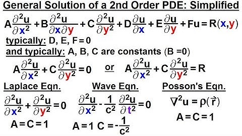 Math: Partial Differential Eqn. - Ch.1: Introduction (25 of 42) Gen. Form of 2nd PDE: Simplified