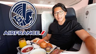 8 Hours on Air France NEW Business Class  Paris to New York