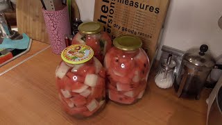 картинка: ОБАЛДЕННЫЕ МАРИНОВАННЫЕ АРБУЗЫ НА ЗИМУ!!! РЕЦЕПТ МОЕЙ БАБУШКИ!!! Самая легкая заготовка!!!