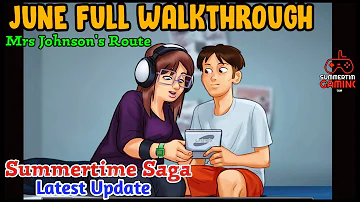 June Full Walkthrough | Summertime saga 0.20.1 | Mrs Johnson's Route Gameplay