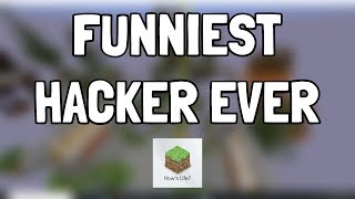 The FUNNIEST Hacker EVER! | Minecraft Hypixel Skywars