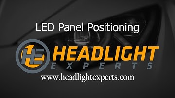 Headlight Experts LED Panel Positioning Video for both Dual Beam and Single Beam Lights.