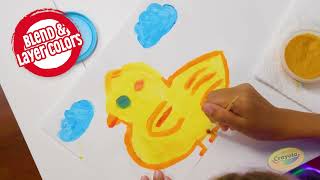 Crayola Spill Proof Washable Paint Set || Crayola Product Demo