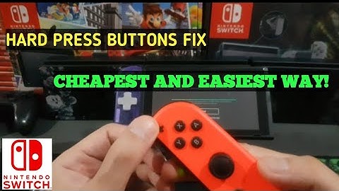 How to FIX Hard Press/Nonresponsive Nintendo Switch Joycons( English)