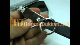 Metal Ve Deri Usb Bellek Promosyon Ürünü Hesaplı Dükkan