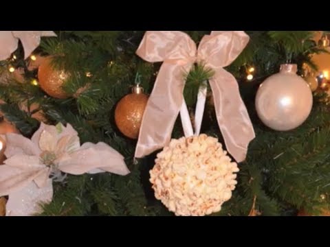Palline Di Natale.Diy Palline Di Natale Fai Da Te Pop Corn Youtube