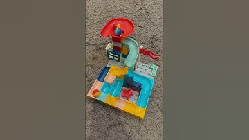 Satisfying ASMR Sound - Marble Run Race Slide Building Blocks