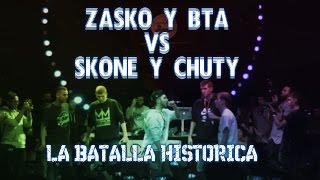 POR DIOS QUE BATALLÓN - ZASKO Y BTA VS SKONE Y CHUTY - REACCIÓN AL VIDEO OFICIAL
