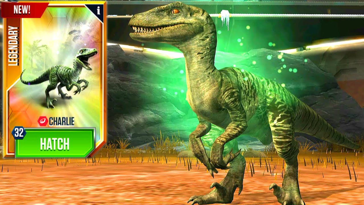 NEW LEGENDARY CHARLIE MAX LEVEL 40 | JURASSIC WORLD THE GAME - YouTube
