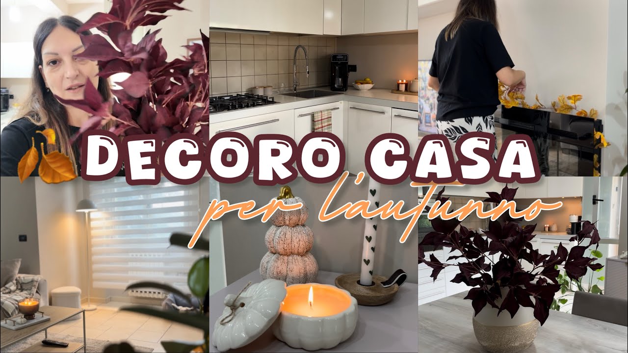 🍂DECORO CASA PER L’AUTUNNO || decorazioni semplici || atmosfera autunnale in casa 