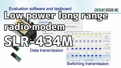 Low power long range radio modem, SLR-434M