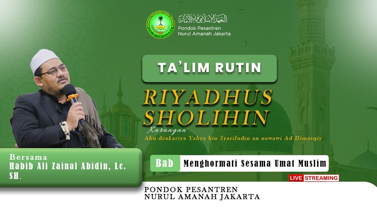 🔴[LIVE] Ta'lim kitab Riyadhus Sholihin || Ramadhan 1447 H