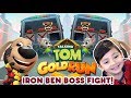 Talking Tom Gold Run | Iron Ben contra el BOSS | Juegos para niños
