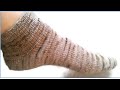 Loom Knit Broken Rib Toe Up Sock Beginning to End