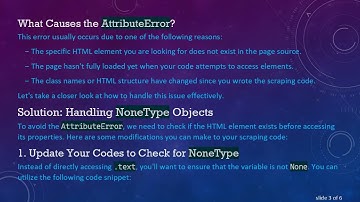 Solving the AttributeError in Python Web Scraping with Selenium and BeautifulSoup