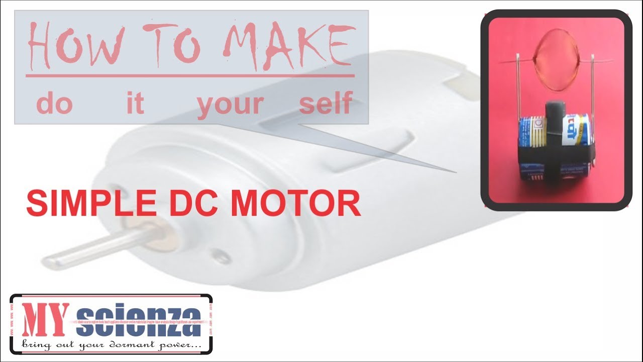 How to make simple DC motor ELECTROMAGNETISM - YouTube